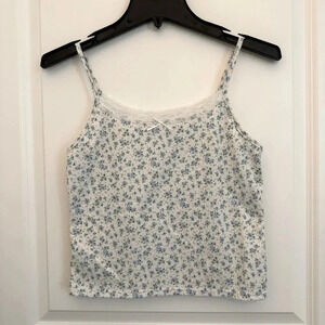 RSQ Girls Blue and Pink Lace Cami Tank Top